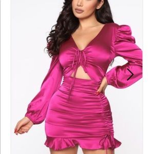 Fuschia Fashion Nova Dress